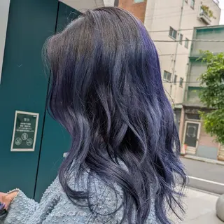 セミロング カラー fuwat所属・秋葉原でカラーする なら🐉ちぇーたんのヘアスタイル