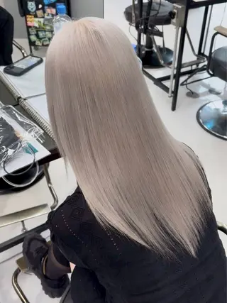 ミディアム カラー パーマ ヘアアレンジ メンズ キッズ レイヤー×ハイトーン / mihana🪐のヘアスタイル