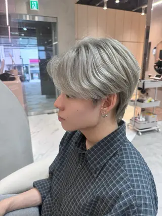 ショート カラー メンズ 🔶似合わせセンター パート/ヤス🔶のヘアスタイル