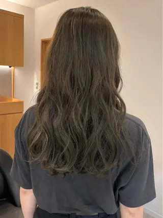 セミロング カラー Matsuzaki Kurumiのヘアスタイル