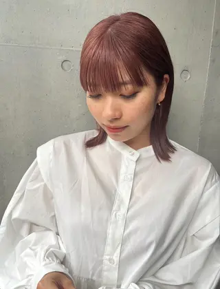 ミディアム 山影✨バレイヤージュ ハイライト✨メンズ◎のヘアスタイル