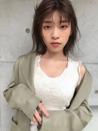 ミディアム nessヤマサキ リュウタのヘアスタイル