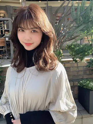セミロング ♡大人カワイイ hair♡徳井はやとのヘアスタイル