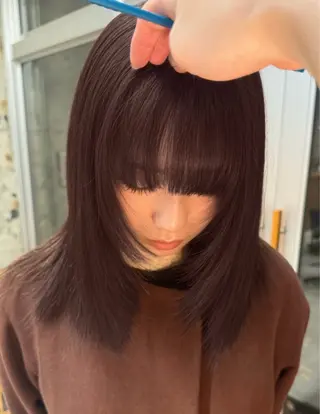 カラー 柔らかいオリーブ🍃 カラーNatsumiのヘアスタイル