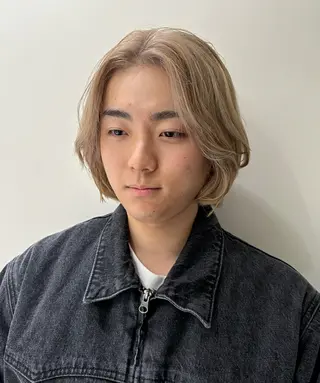 ショート カラー メンズ [渋谷美容師] 玲弥のヘアスタイル