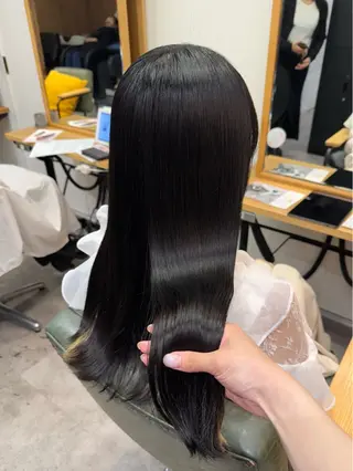 ロング パーマ 縮毛矯正/艶髪カラー /パーマ/ひふみ🌱のヘアスタイル