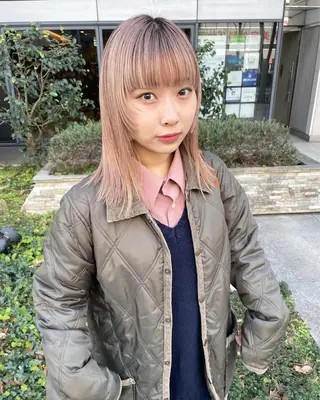 セミロング カラー パーマ ヘアアレンジ メンズ キッズ ネイル マツエク・マツパ アイブロウ tatsumi/ボブ ウルフ/レイヤーのヘアスタイル