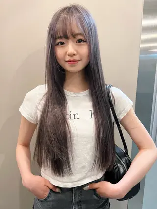 ロング カラー salon village所属・色落ちまで可愛い🧚 心斎橋hikaruのヘアスタイル