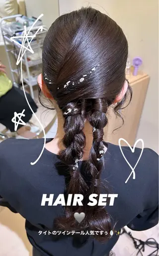 ロング times salon所属・ボウ🪞ヘアセット /マツパ/眉毛のヘアスタイル