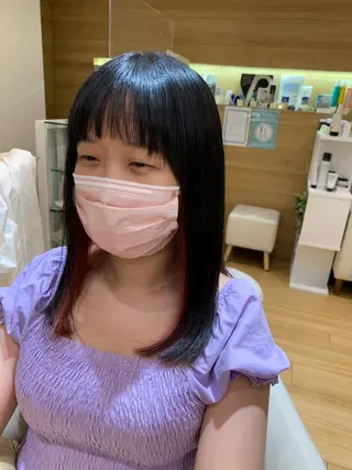 セミロング 全国1位🥇世界5位 小野田　礼花のヘアスタイル