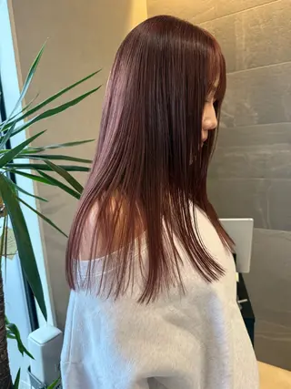 セミロング カラー 透明カラー/レイヤー misaki °＊のヘアスタイル