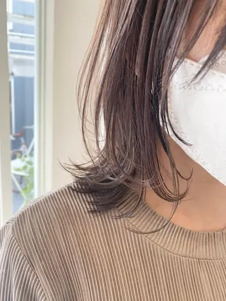 ミディアム カラー ハイトーン×似合わせ 🌱中川慎之介のヘアスタイル