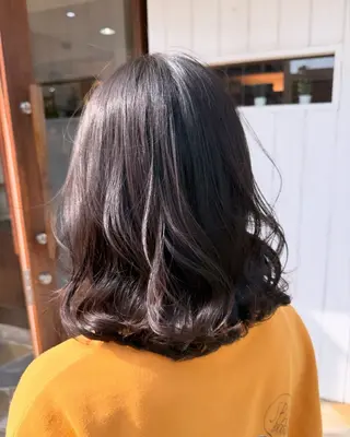 ミディアム パーマ grace西宮北口店所属・柔髪/艶髪カラー RIKU.Kのヘアスタイル