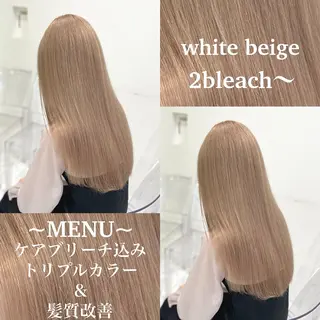 ロング カラー ハイトーン/ダブルカ ラー/RINKA🎀のヘアスタイル