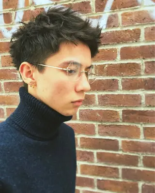 ショート ☀️マナカ/縮毛矯正 カラー/表参道のヘアスタイル