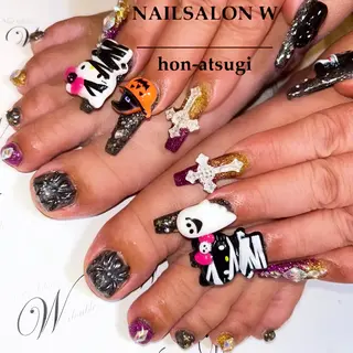 ロング ネイルサロン ダブルのネイルデザイン