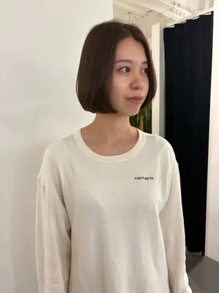 ショート ボブ/似合わせカット /ニュアンスカラーのヘアスタイル