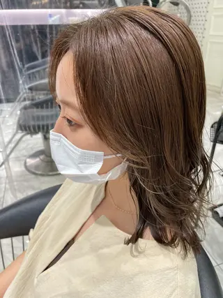 ミディアム 韓国風パーマ/ヘア セット/店長みづきのヘアスタイル