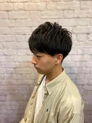 ショート パーマ メンズ お客様満足度NO.1 小林真弥のヘアスタイル