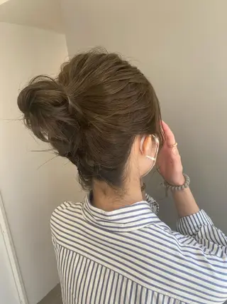 ミディアム カラー ヘアアレンジ ボブ /ニュアンス/ satomi🧸💖のヘアスタイル