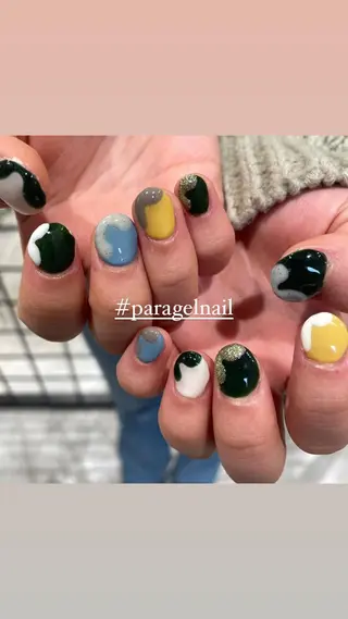 ネイル 淡色ネイル 🎀moeのネイルデザイン