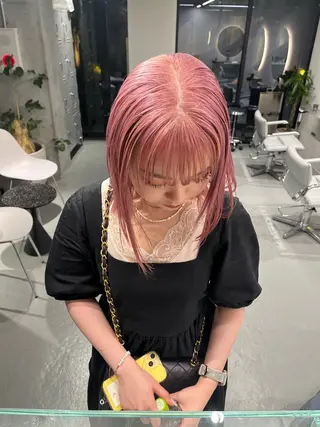 カラー 艶ブリーチ/表参道 ハイトーン /実乃梨のヘアスタイル