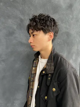 パーマ メンズ 圧倒的透明感カラー ⭐️NAOKIのヘアスタイル