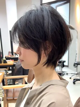 ショート カラー Laff新宿所属・縮毛矯正/ボブ 新宿/ショート/航輝のヘアスタイル
