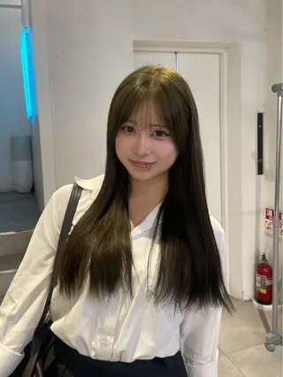 ロング カラー 韓国ヘア/ネイル kanako🤍🫧のヘアスタイル