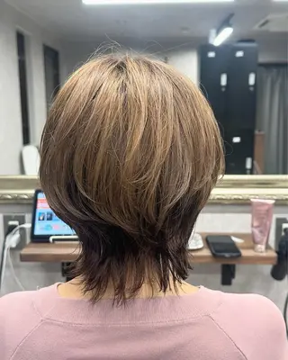 ミディアム カラー Lien 深井店のヘアスタイル