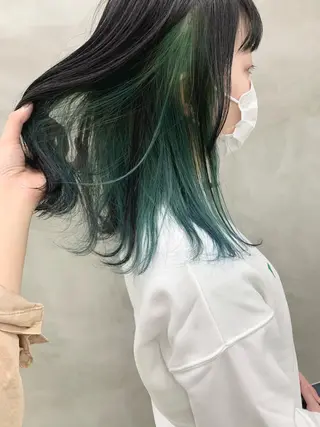 セミロング カラー suu所属・🐝 hachi🐝のヘアスタイル