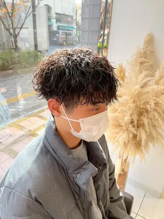 ショート パーマ メンズ 桜新町メンズ特化| ユウダイのヘアスタイル