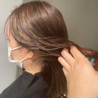 セミロング カラー 🌼韓国ヘア🌼 田中義也のヘアスタイル