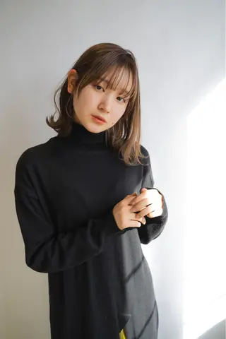 ミディアム shel津山の手店所属・似合わせカット✂️ 稲垣亮平のヘアスタイル