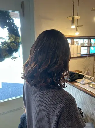 ミディアム 徳 永のヘアスタイル