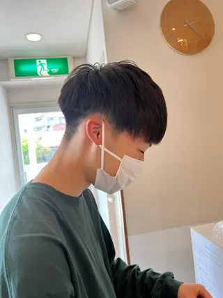 ショート メンズ 大場 優のヘアスタイル