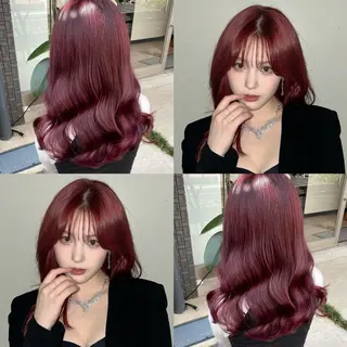 セミロング カラー kana ブリーチなしカラー✨のヘアスタイル