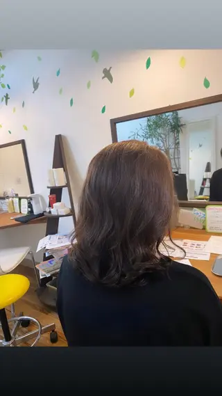 ミディアム パーマ ヘアアレンジ 🌱エシカル🌱 松原大将のヘアスタイル