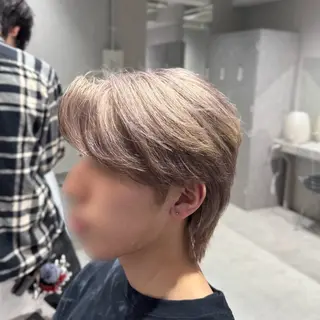 カラー メンズ 曲がる縮毛/カルマパ ーマ/池袋/横村大全のヘアスタイル