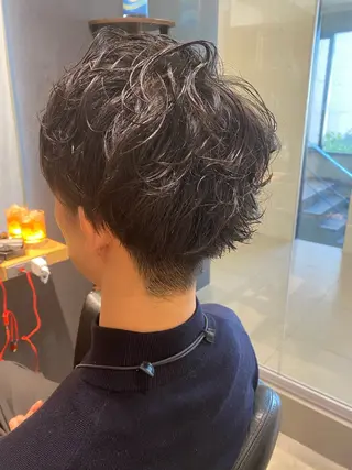 パーマ メンズ 田中 アキオのヘアスタイル