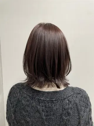 ミディアム カラー 山本 佳奈のヘアスタイル