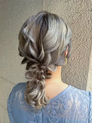 ミディアム ヘアアレンジ hair&make RabichePow所属・鈴木 香奈萌のヘアスタイル