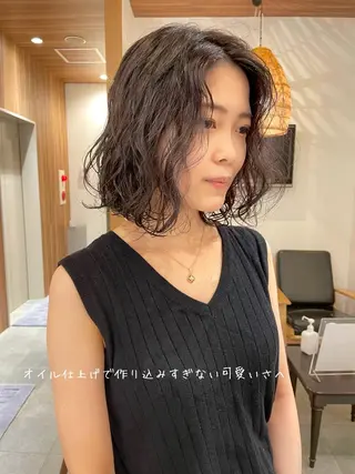 ミディアム パーマ ヘアアレンジ Yusuke ユウスケのヘアスタイル