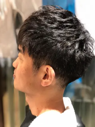 ミディアム パーマ特化 三浦楓雅のヘアスタイル