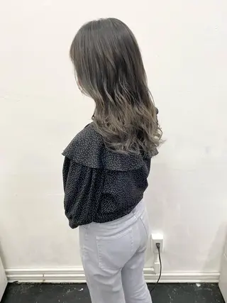 セミロング カラー パーマ ヘアアレンジ メンズ nico TOKYO 渋谷所属・ブリーチ　ハイトーン 特化🌈フジタハルキのヘアスタイル