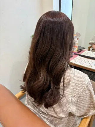 ロング 艶感暖色カラー /透明感/瀬戸山舞のヘアスタイル