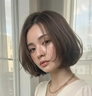 ミディアム 艶カラー🫧髪質改善 Bonheur辻結凪のヘアスタイル