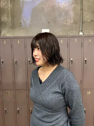 パーマ 宮崎 わか菜/透明感カラーのヘアスタイル