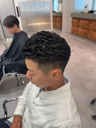 パーマ メンズ ブリーチ/パーマ特化 片平和寿のヘアスタイル