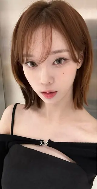 ショート カラー 莉乃/縮毛矯正/髪質 改善/艶カラーのヘアスタイル